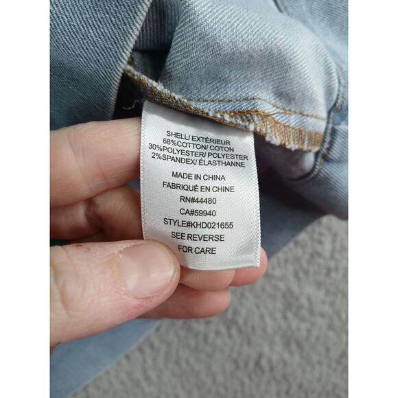 Tinseltown Overall Dress Womens XXL Blue Denim Pocket Mini Light Wash Kohl's NWT - Picture 7 of 8